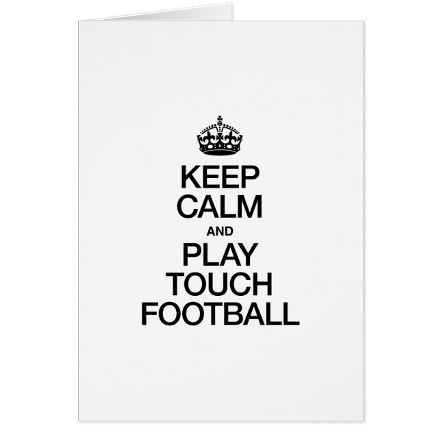 BEHÅLLANS LUGN OCH SPELA FOTBOLL HÄLSNINGSKORT (Framsidan)