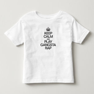 BEHÅLLANS LUGN OCH SPELA GANGSTA RAP TEE