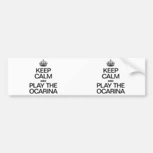 BEHÅLLANS LUGN OCH SPELA OCARINA BILDEKAL