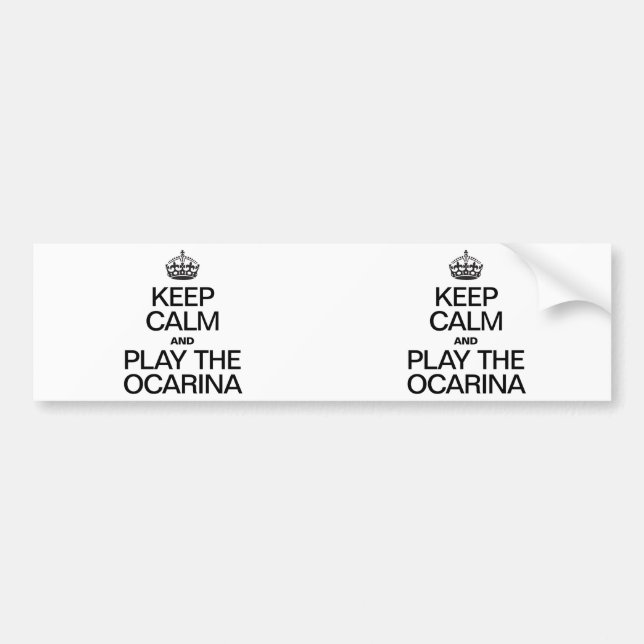 BEHÅLLANS LUGN OCH SPELA OCARINA BILDEKAL (Framsidan)