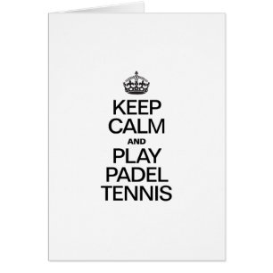 BEHÅLLANS LUGN OCH SPELA PADEL TENNIS HÄLSNINGSKORT
