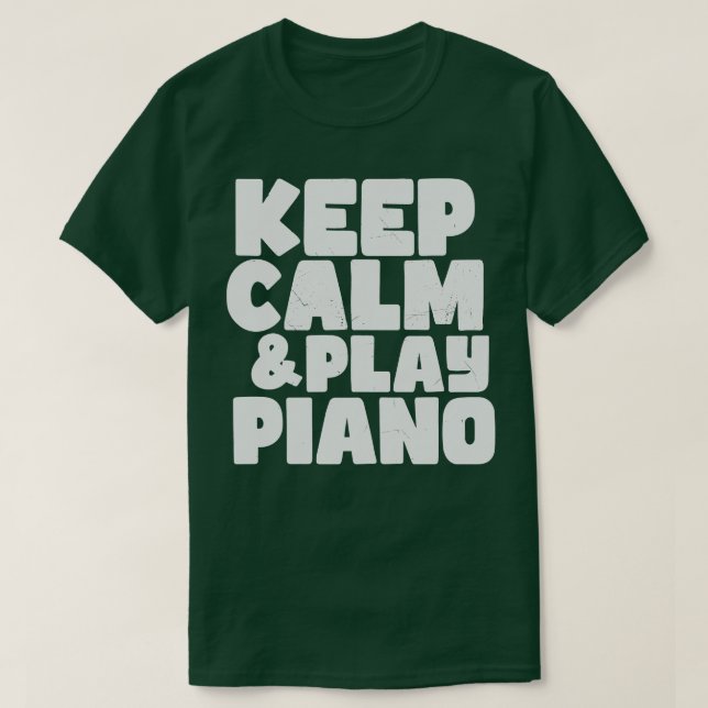 Behållans lugn och spela piano t shirt (Design framsida)