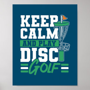 Behållans Lugn och spela skivgolf för rekreation Poster