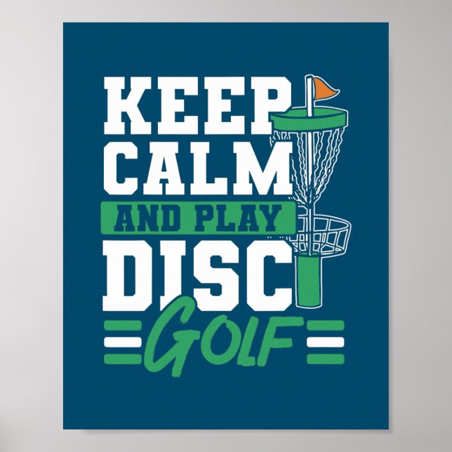 Behållans Lugn och spela skivgolf för rekreation Poster (Framsidan)