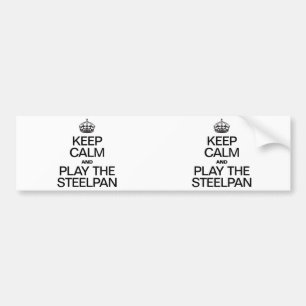 BEHÅLLANS LUGN OCH SPELA STEELPAN BILDEKAL