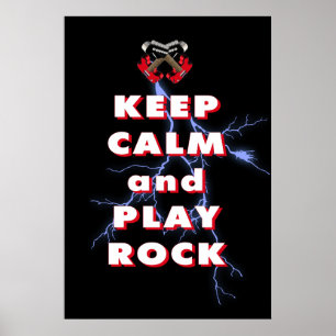 Behållans lugn och spela sten poster
