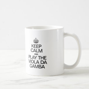 BEHÅLLANS LUGN OCH SPELA VIOLA DA GAMBA KAFFEMUGG