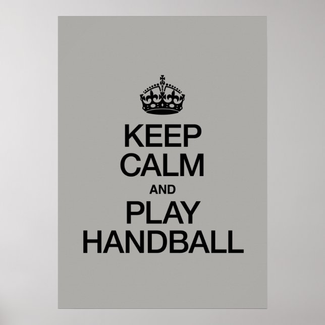 BEHÅLLANS LUGN OCH SPELHANDBALL POSTER (Framsidan)