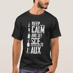 Behållans Lugn och ställ in SCE till AUX med Satur T Shirt