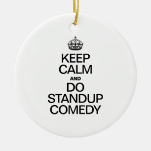 BEHÅLLANS LUGN OCH STANDUP COMEDY JULGRANSPRYDNAD KERAMIK