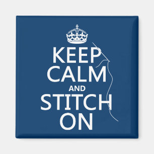 Behållans Lugn och Stitch On (alla färg) Magnet