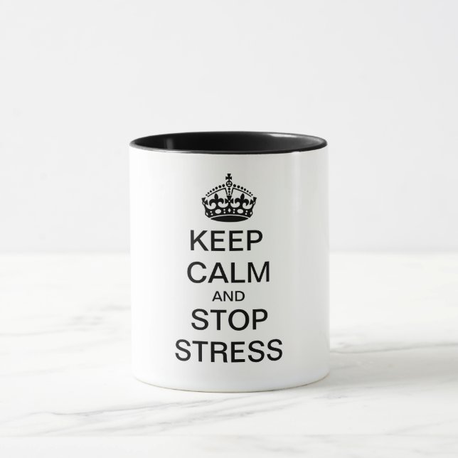 Behållans Lugn och STOP-STRESSA - personlig Mugg (Center)