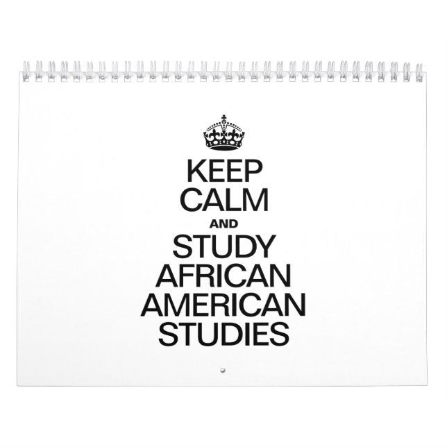 BEHÅLLANS LUGN OCH STUDIER AFRIKANSKA AMERIKANSKA  KALENDER (Omslag)