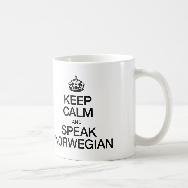 BEHÅLLANS LUGN OCH TALA NORWEGIANSKA KAFFEMUGG (Höger)