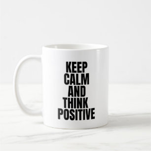 behållans lugn och tänka positiv kaffemugg