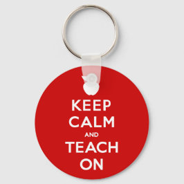 Behållans Lugn och Teach On Keychain Nyckelring