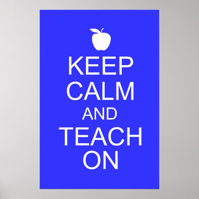 Behållans Lugn och TEACH On Poster (Framsidan)