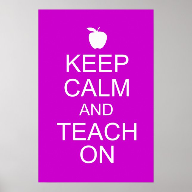 Behållans Lugn och TEACH On Poster (Framsidan)