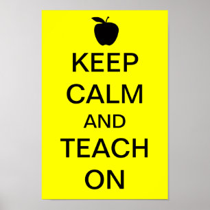 Behållans Lugn och TEACH PÅ Poster