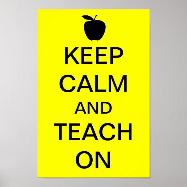 Behållans Lugn och TEACH PÅ Poster (Framsidan)