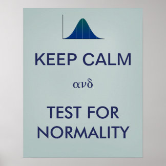 BEHÅLLANS LUGN och test för normalstatistik Poster