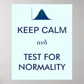 BEHÅLLANS LUGN och test för normalstatistik Poster