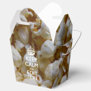 BEHÅLLANS LUGN OCH texten om popcorn Presentaskar