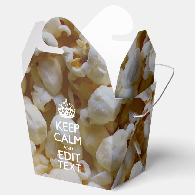 BEHÅLLANS LUGN OCH texten om popcorn Presentaskar (Öppnad)