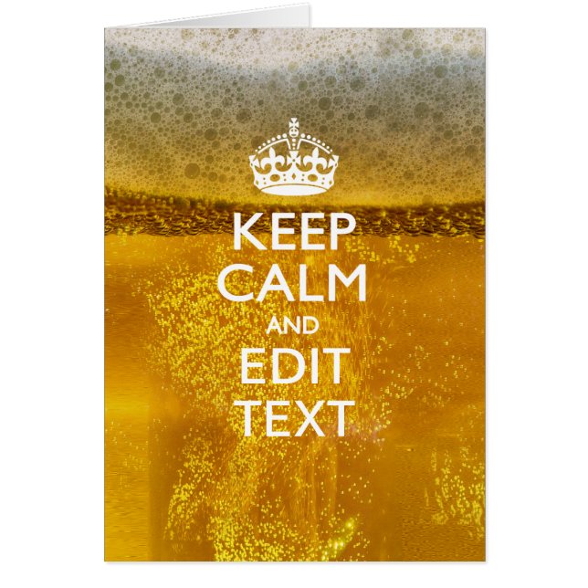 Behållans Lugn och texten till något öl Hälsningskort (Framsidan)