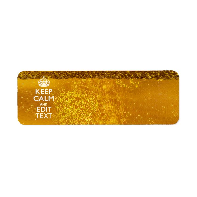 Behållans Lugn och texten under en viss Coola Returadress Etikett (Framsidan)