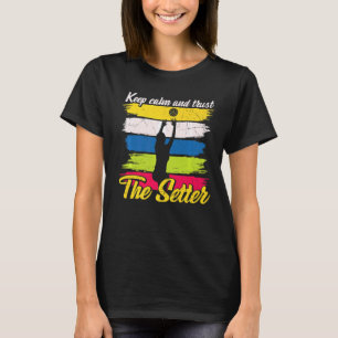 Behållans Lugn och tillit till brevet Volleyball T Shirt