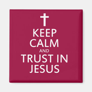 Behållans Lugn och tillit till Jesus Magnet