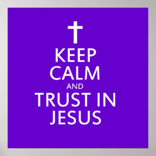 Behållans Lugn och tillit till Jesus Poster