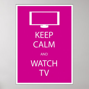 Behållans Lugn och titta på TV Poster