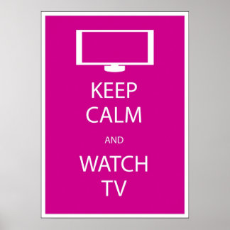 Behållans Lugn och titta på TV Poster