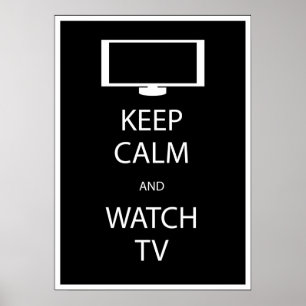 Behållans Lugn och titta på TV Poster