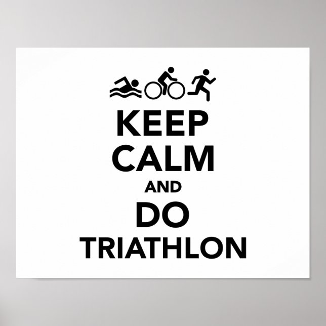 Behållans lugn och triathlon poster (Framsidan)