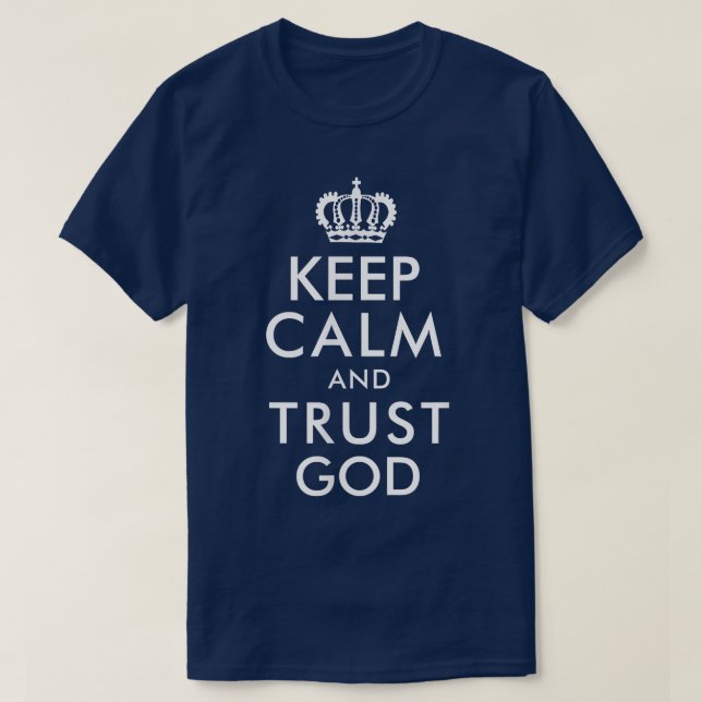 Behållans Lugn och tro Gud Tee (Design framsida)