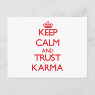Behållans Lugn och TRUST Karma Vykort