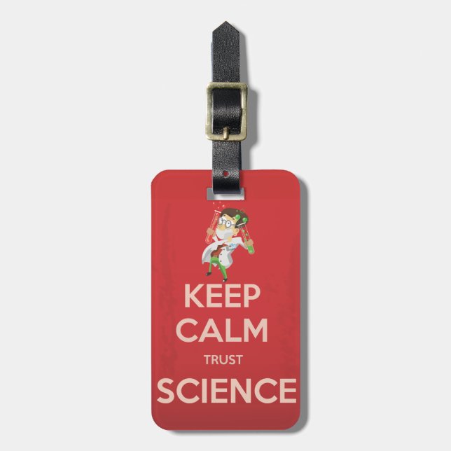 Behållans Lugn och Trust Science Bagagebricka (Vertikal Framsida)