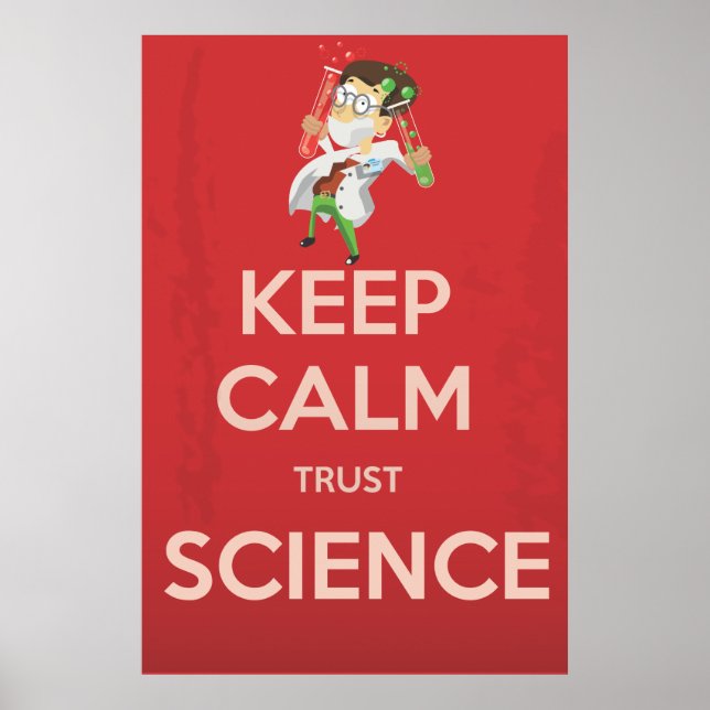 Behållans Lugn och Trust Science Poster (Framsidan)