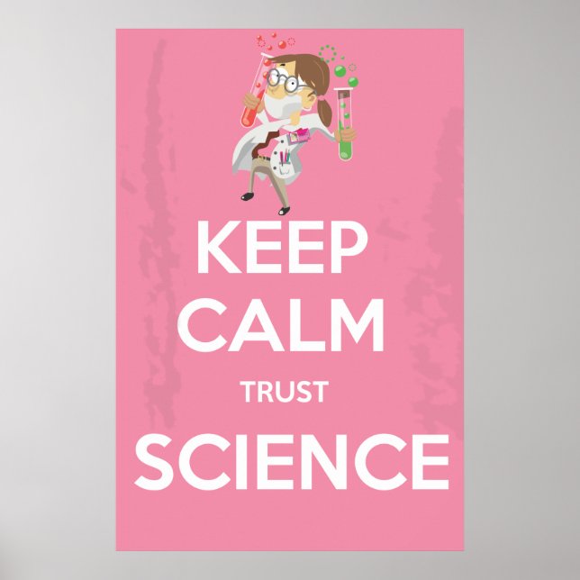 Behållans Lugn och Trust Science Poster (Framsidan)