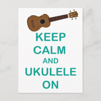 Behållans Lugn och Ukulele På unika Hawaii-roligta Vykort