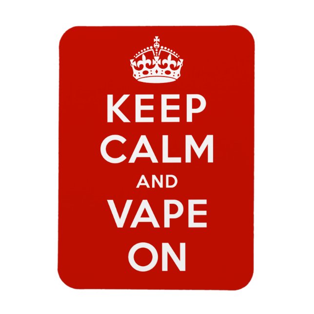 Behållans Lugn och Vape On Magnet (Vertikal)