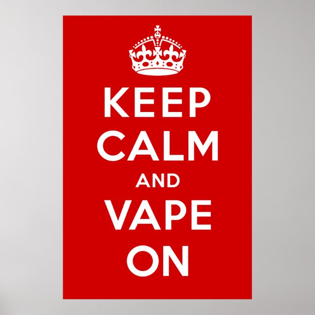 Behållans Lugn och Vape On Poster (Framsidan)