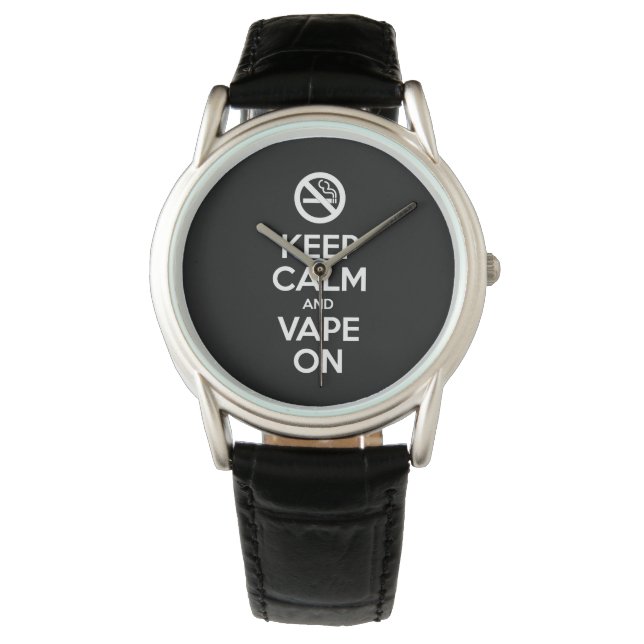 Behållans Lugn och Vape On ~ Self Motivational Armbandsur (Framsida)