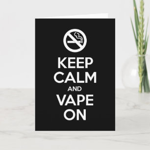 Behållans Lugn och Vape On ~ Self Motivational Helgkort