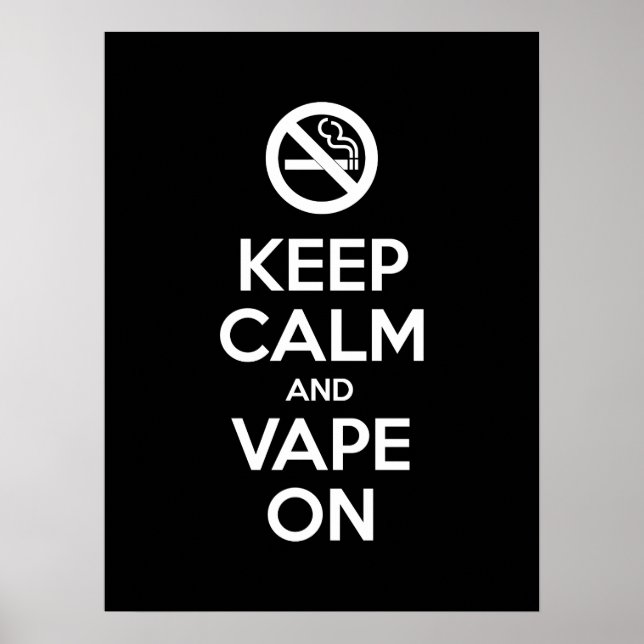 Behållans Lugn och Vape On ~ Self Motivational Poster (Framsidan)