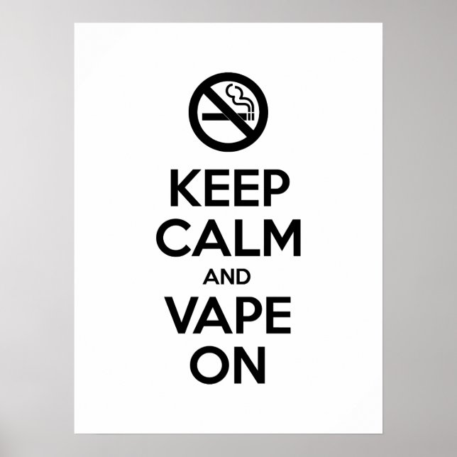 Behållans Lugn och Vape On ~ Self Motivational Poster (Framsidan)