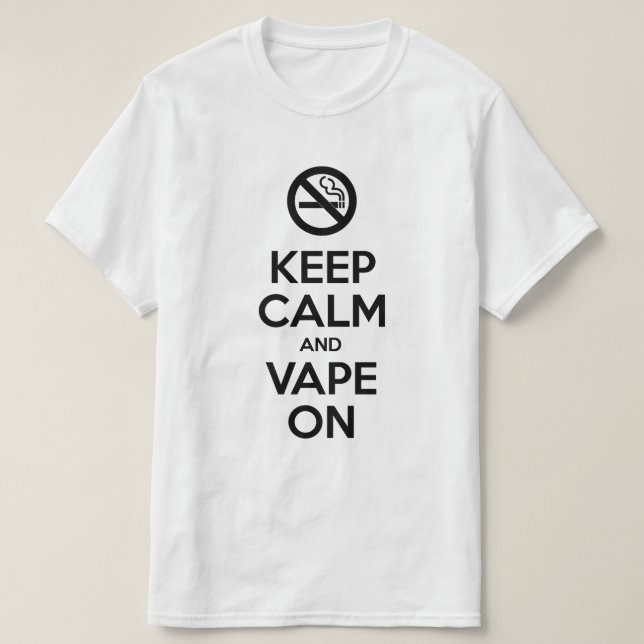 Behållans Lugn och Vape On ~ Self Motivational Tee (Design framsida)